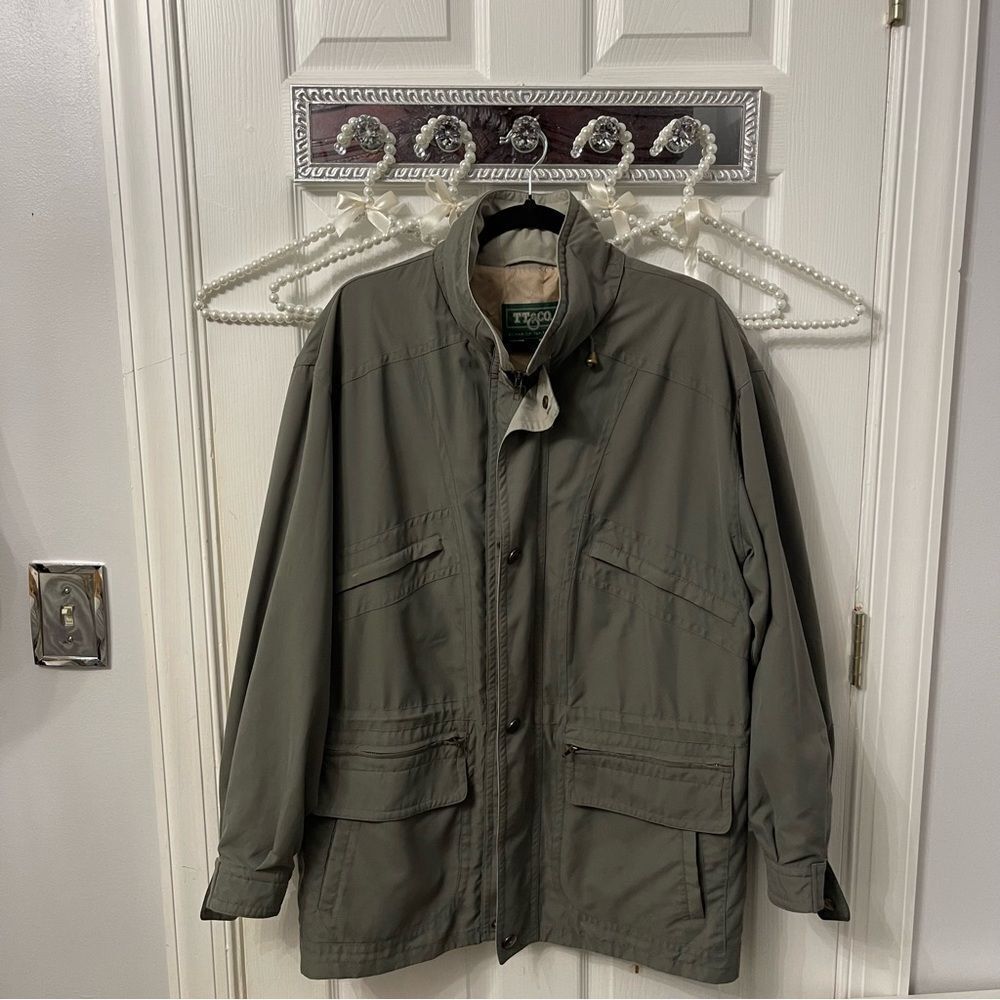 Vintage TT & CO. Men's Green Jacket